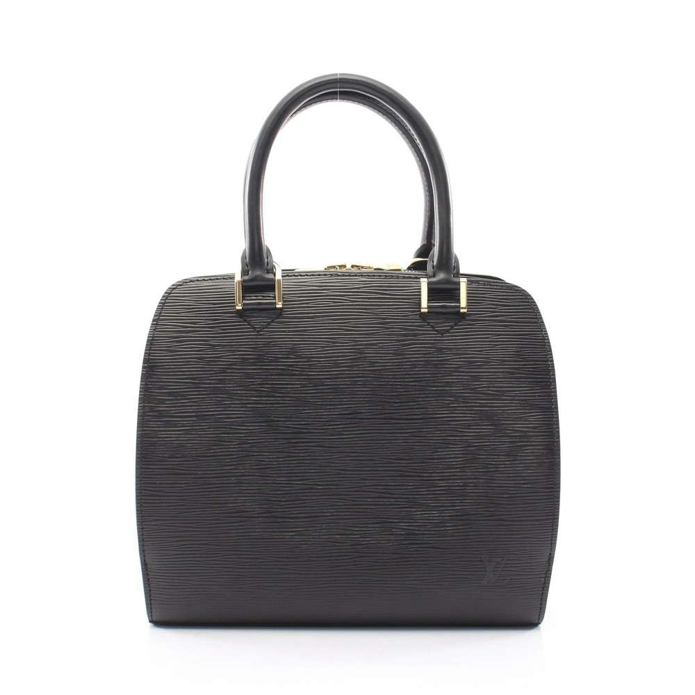 Louis Vuitton Pont Neuf Epi Noir Black Handbag Leather Black